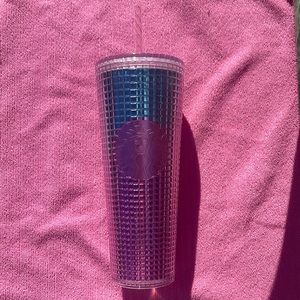 Rare Limited Edition Starbucks Cotton Candy Gradient Grid Tumbler